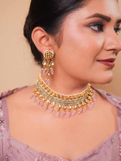 Zaha : Kundan Necklace Set