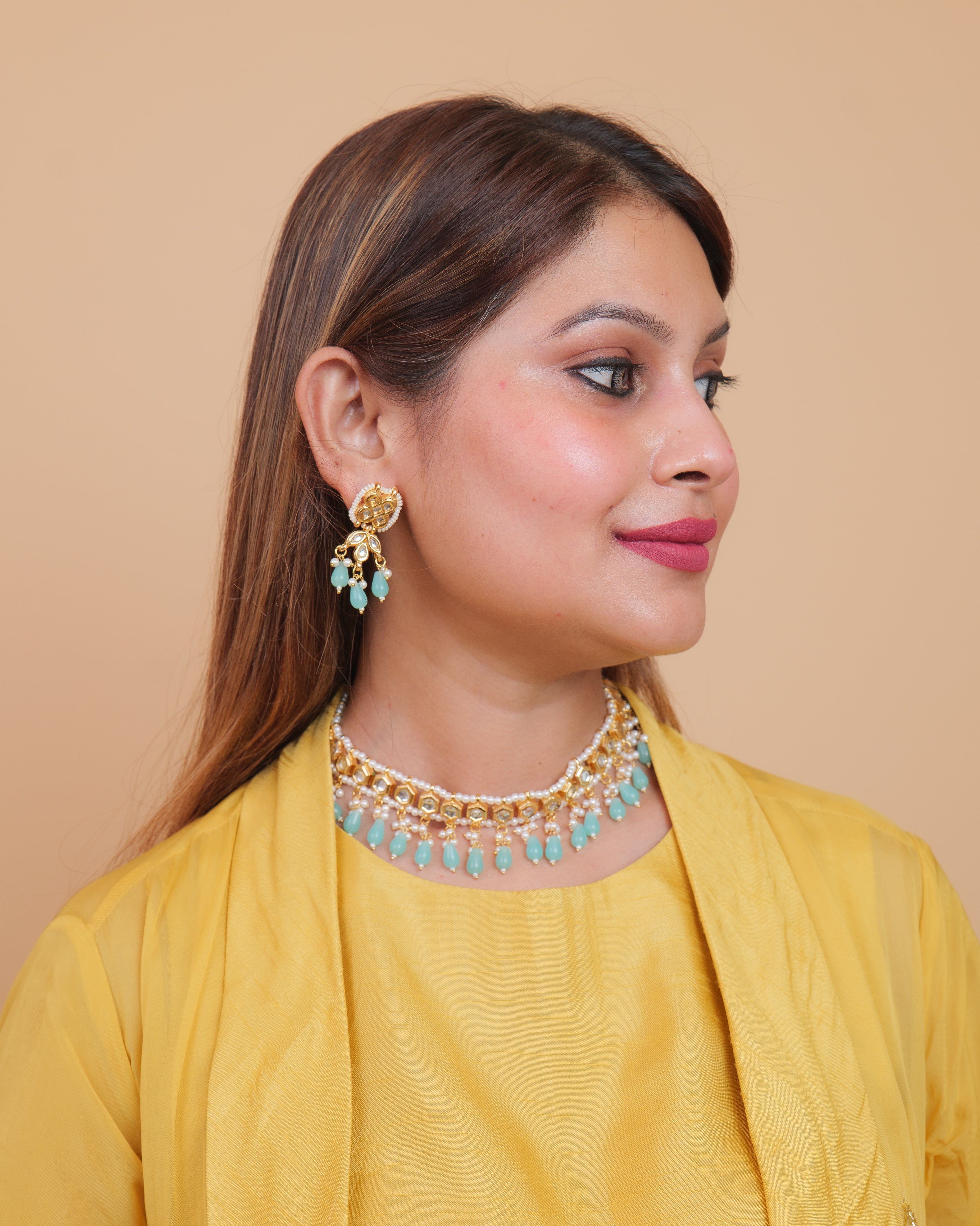 Celestia Carat Hexa Charm Necklace Set