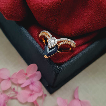 Tushe : Gold Plated AD Adjustable Ring