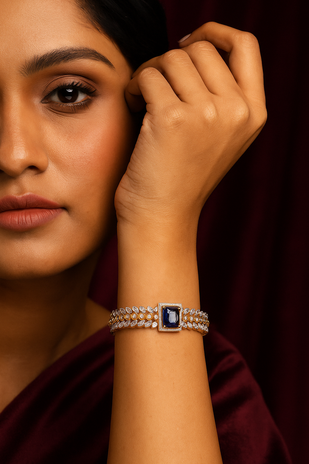 Celestia Carat Royal Sapphire Bangle