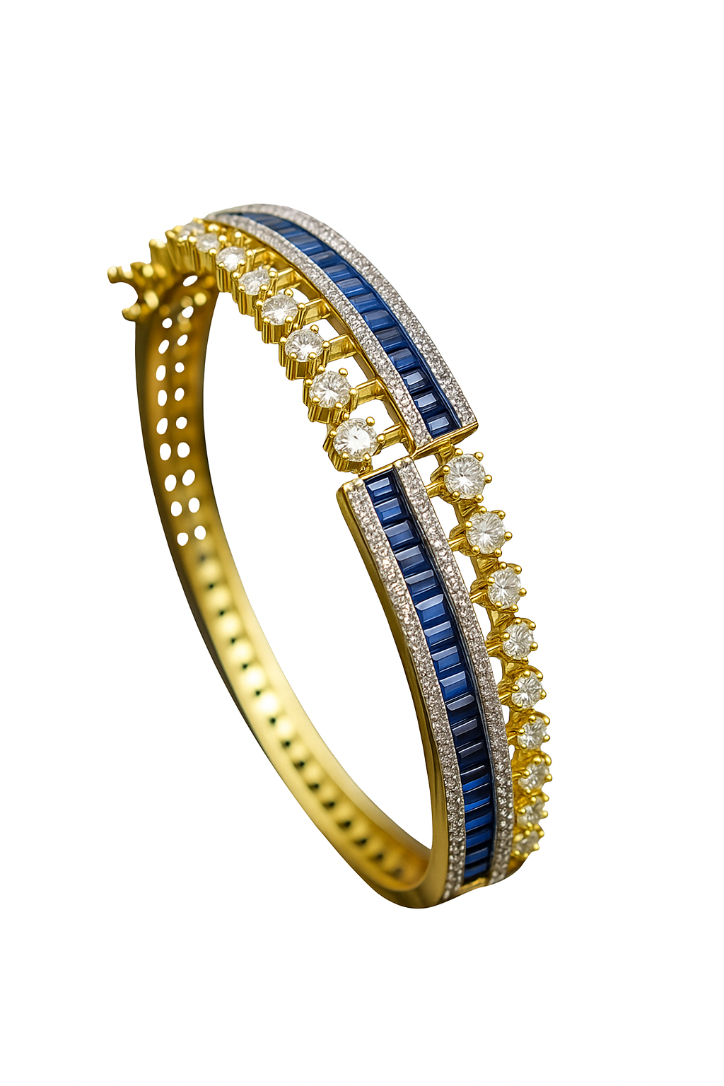 Indah : Gold Plated AD Bangle Set (2.4)